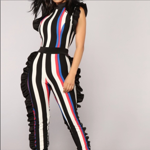 Fashion Nova Pants - Trendy and chic exaggerated ruffle jumpsuit